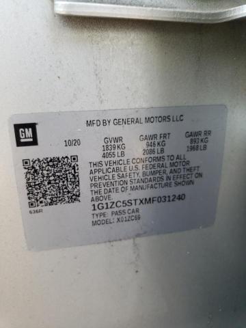 2021 CHEVROLET MALIBU LS - 1G1ZC5STXMF031240