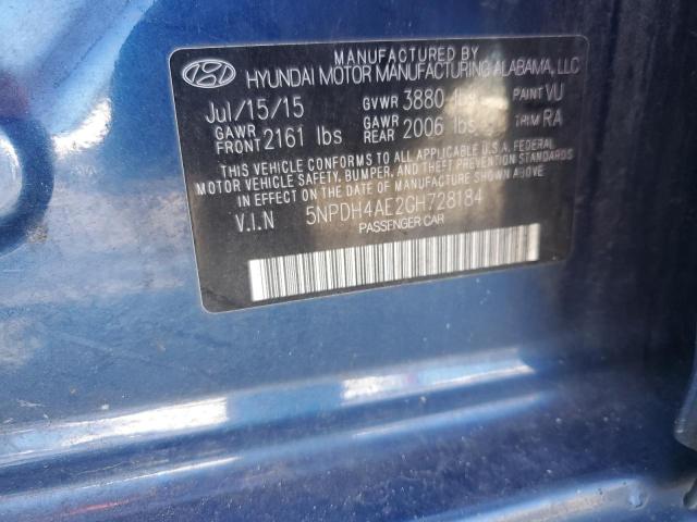 2016 HYUNDAI ELANTRA SE - 5NPDH4AE2GH728184