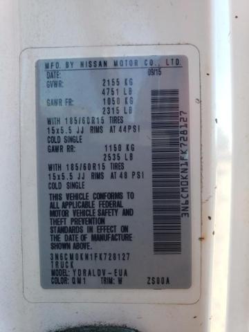 3N6CM0KN1FK728127 Nissan NV200 2.5S