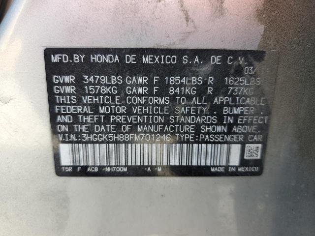 2015 HONDA FIT 3HGGK5H88FM701246