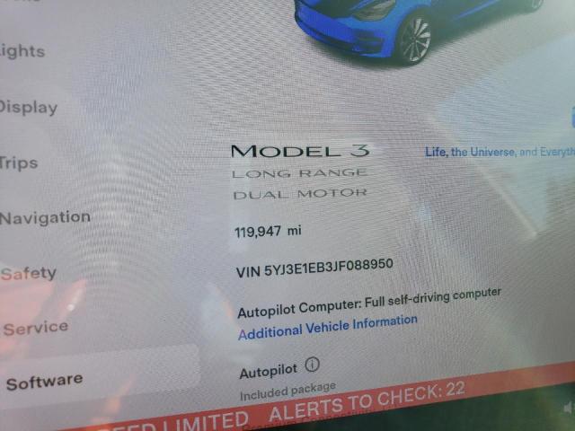 5YJ3E1EB3JF088950 Tesla MODEL 3