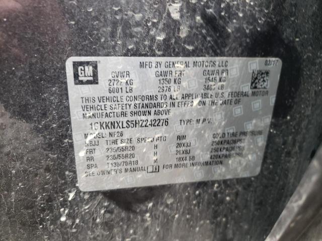 1GKKNXLS5HZ242276 GMC Acadia Denali
