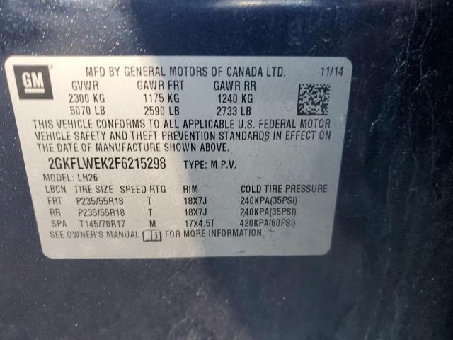 2015 GMC TERRAIN SL - 2GKFLWEK2F6215298