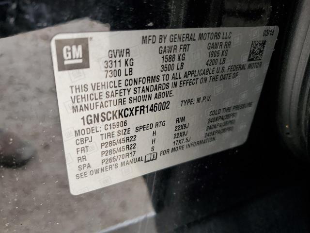 2015 CHEVROLET SUBURBAN C - 1GNSCKKCXFR146002