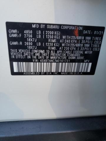 4S4BTANC7M3161731 Subaru Outback Limited
