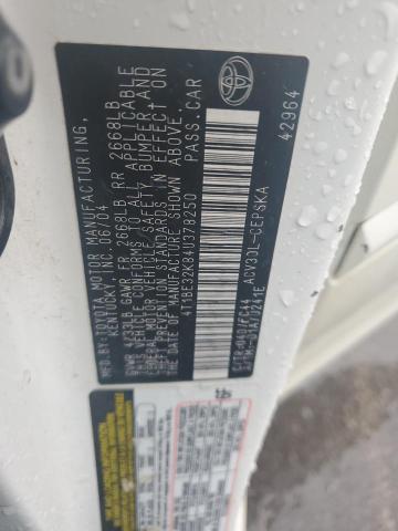 2004 Toyota Camry Le VIN: 4T1BE32K84U378250 Lot: 73047383