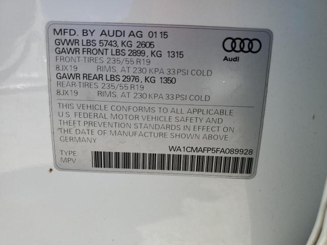 VIN WA1CMAFP5FA089928 2015 Audi Q5, Tdi Premium Plus no.13