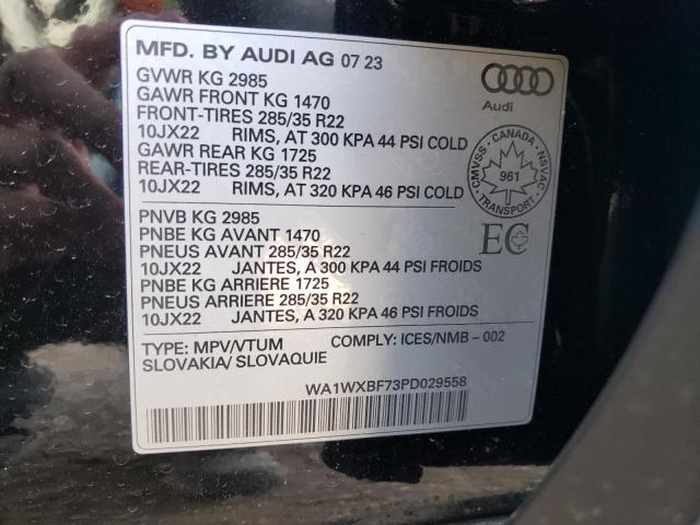 WA1WXBF73PD029558 2023 AUDI Q7, photo no. 14