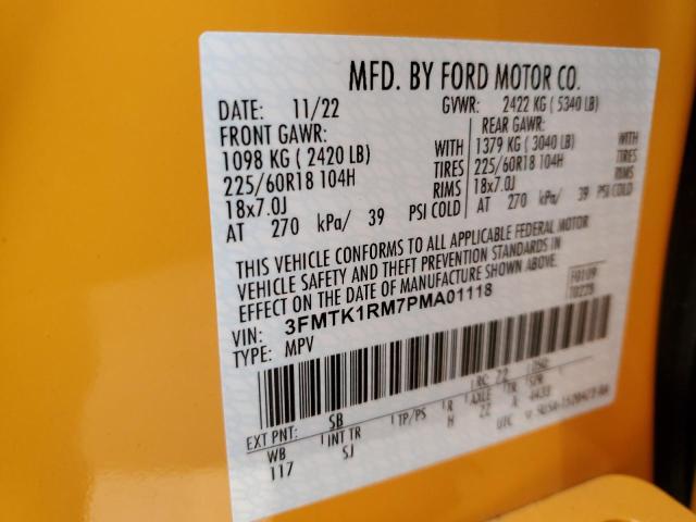 2023 FORD MUSTANG MA - 3FMTK1RM7PMA01118