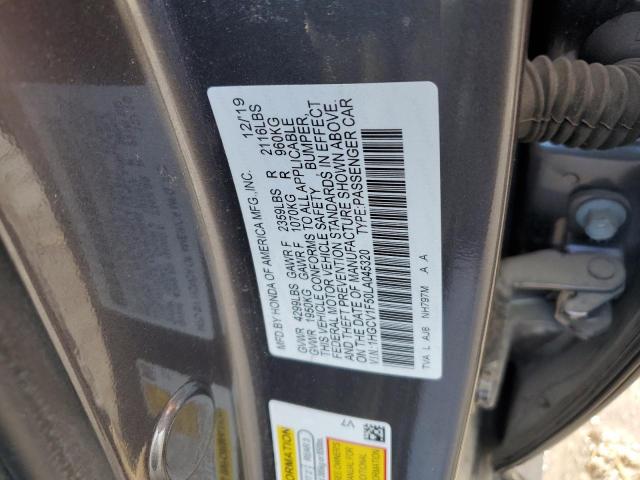 1HGCV1F50LA045320 Honda Accord EXL 10