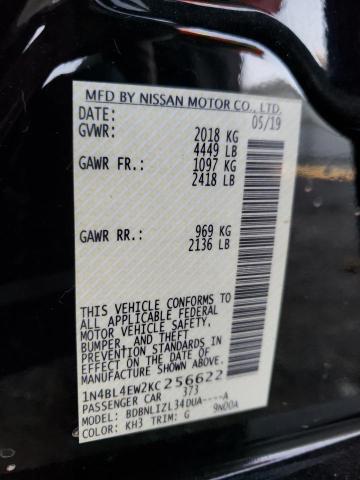 2019 NISSAN ALTIMA SL - 1N4BL4EW2KC256622