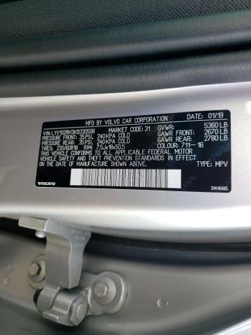 LYV102RK0KB330506 2019 VOLVO XC60 - Image 12