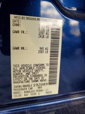 1N4BL4BV0LC192089 NISSAN ALTIMA 2020
