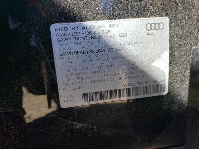 WA1EECF38M1046549 | 2021 AUDI Q3 PREMIUM