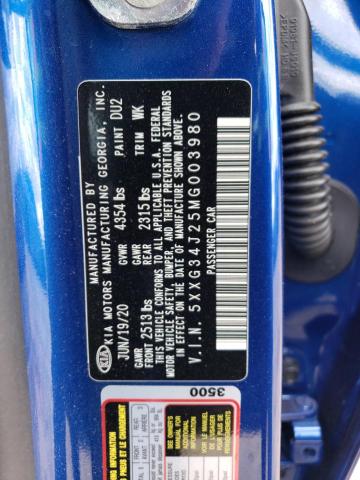 5XXG34J25MG003980 KIA K5 EX