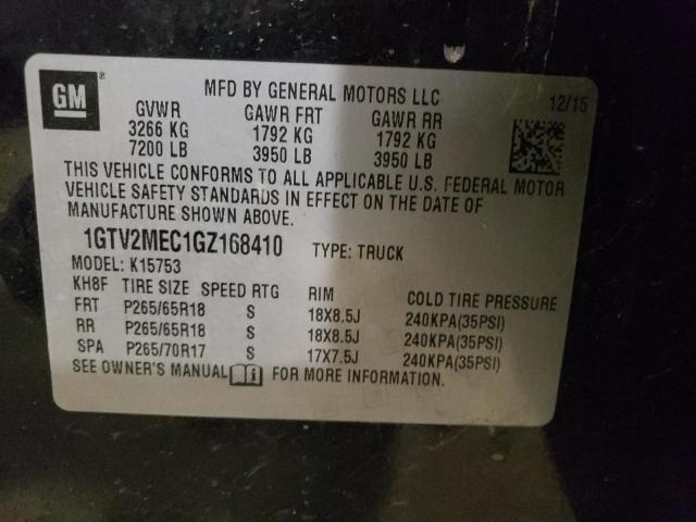 1GTV2MEC1GZ168410 GMC Sierra K1500 Sle