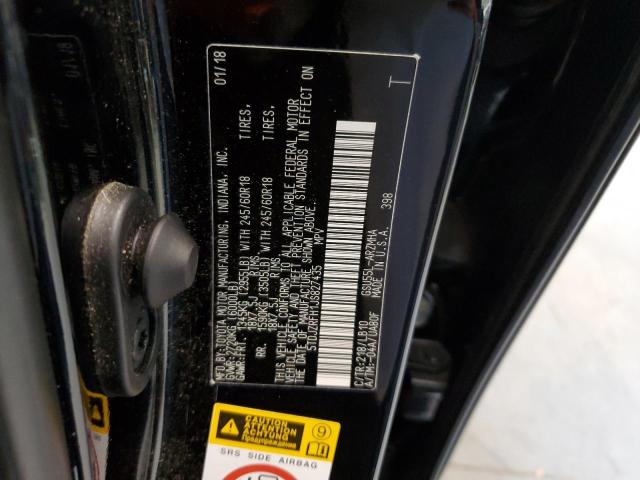 5TDJZRFH1JS827435 Toyota Highlander Se