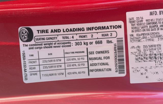 1FA6P8TH3G5292476 Ford MUSTANG