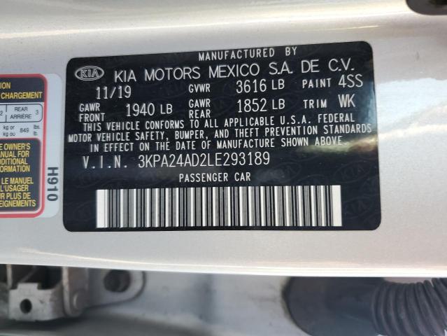 3KPA24AD2LE293189 KIA RIO LX