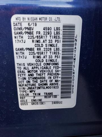 JN8AT2MT5LW001923 2020 Nissan Rogue S