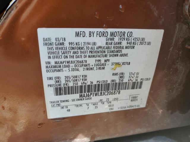 MAJ6P1WL8JC206878 Ford Ecosport Titanium