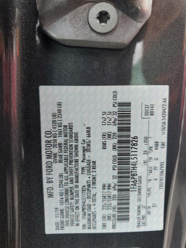 1FA6P8TH4L5117826 FORD ALL Models 2020