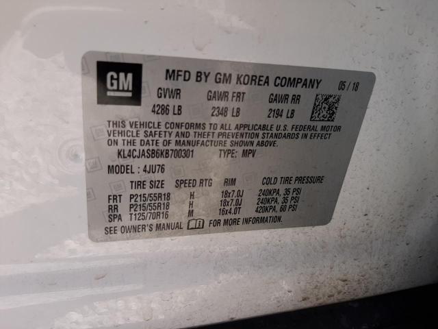 KL4CJASB6KB700301 Buick Encore PRE 10