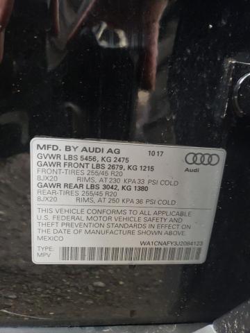 WA1CNAFY3J2084123 | 2018 AUDI Q5 PRESTIG