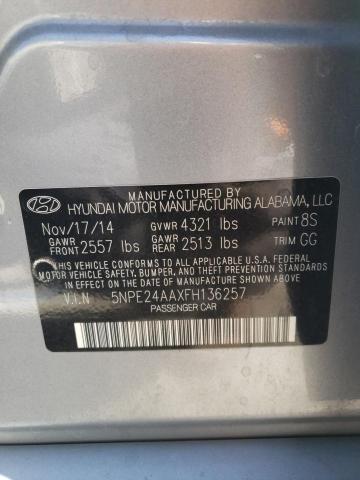 5NPE24AAXFH136257 | 2015 HYUNDAI SONATA ECO