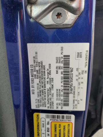 3FA6P0G7XGR337462 Ford FUSION S