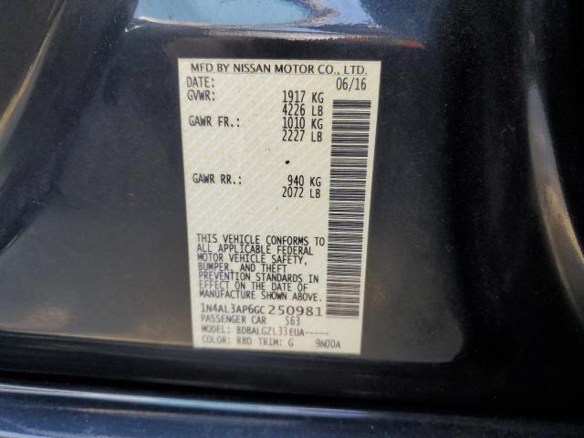 1N4AL3AP6GC250981 Nissan ALTIMA 2.5