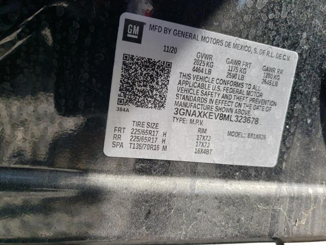 2021 CHEVROLET EQUINOX LT - 3GNAXKEV8ML323678