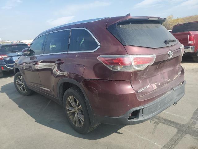 VIN 5TDJKRFH2ES009934 2014 Toyota Highlander, Xle no.2