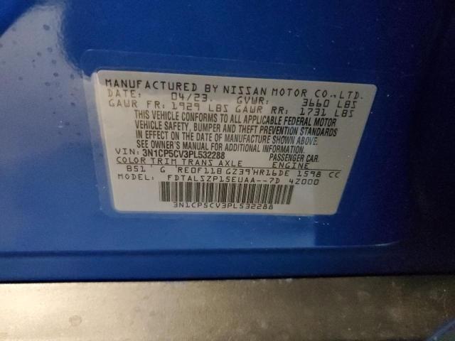 3N1CP5CV3PL532288 Nissan KICKS SV