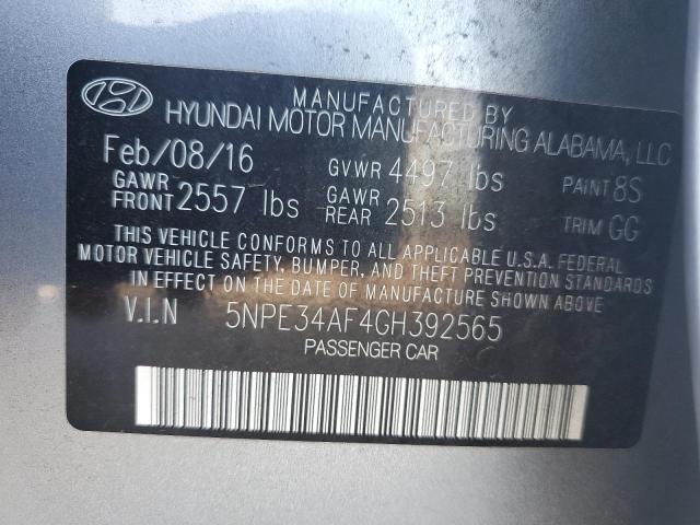 5NPE34AF4GH392565 | 2016 HYUNDAI SONATA SPO