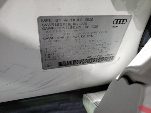 WA1AECF38L1100364 Audi Q3 PREMIUM 12