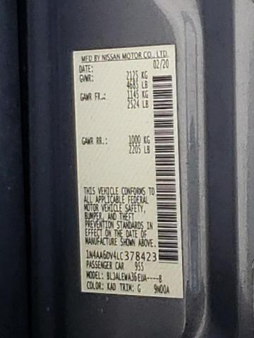 1N4AA6DV4LC378423 Nissan MAXIMA SL