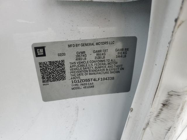 2020 CHEVROLET MALIBU LT - 1G1ZD5ST4LF104338