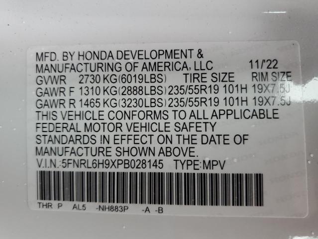 5FNRL6H9XPB028145 2023 HONDA ODYSSEY - Image 14