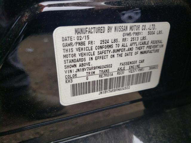 JN1BV7AR9FM404502 Infiniti Q50 BASE
