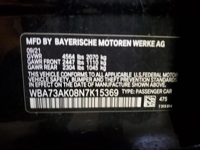 VIN WBA73AK08N7K15369 2022 BMW 2 Series, 228XI no.12