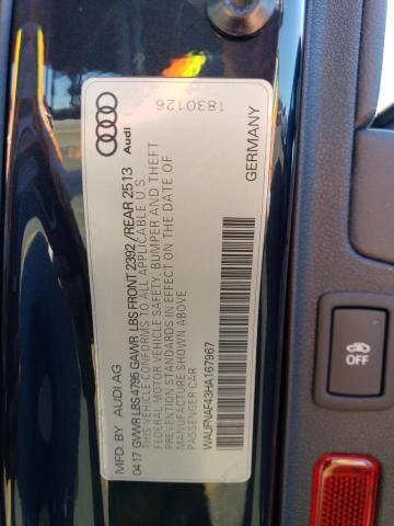 2017 AUDI A4 WAUFNAF43HA167967
