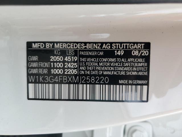W1K3G4FBXMJ258220 Mercedes-Benz A 220 4matic