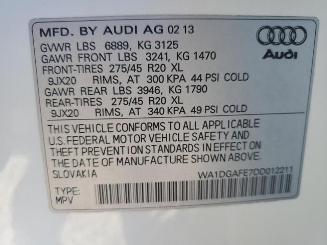 WA1DGAFE7DD012211 2013 AUDI Q7, photo no. 13