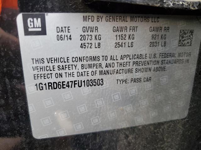 VIN 1G1RD6E47FU103503 2015 Chevrolet Volt no.12