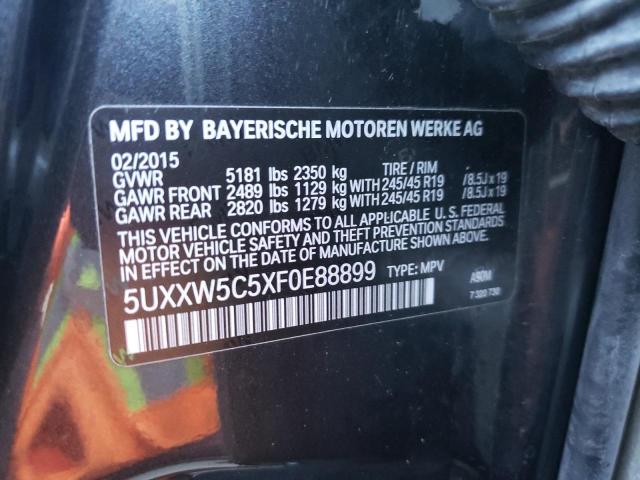2015 BMW X4 XDRIVE3 - 5UXXW5C5XF0E88899