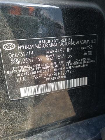 5NPE24AF9FH122779 | 2015 Hyundai sonata se