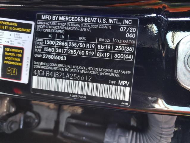 4JGFB4JB7LA256612 Mercedes-Benz GLE 350