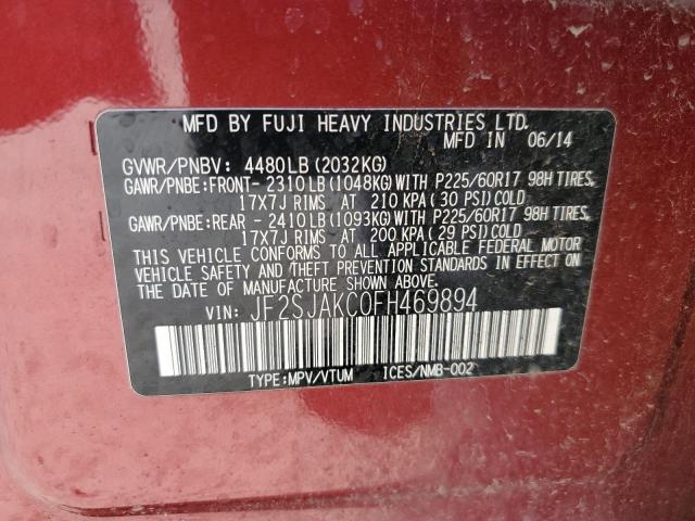 JF2SJAKC0FH469894 Subaru Forester 2.5i Limited