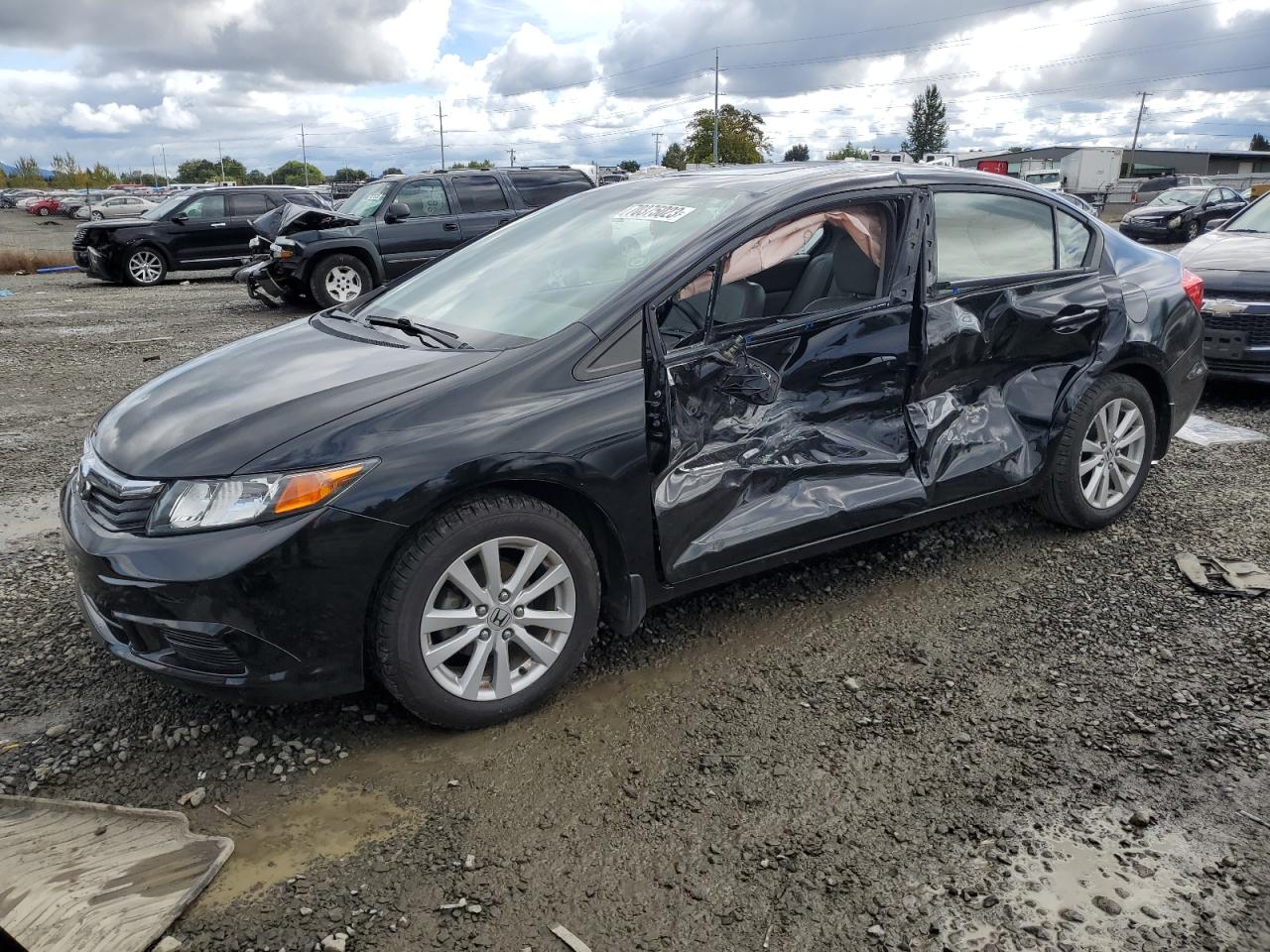 Lot #2186619207 2012 HONDA CIVIC EXL